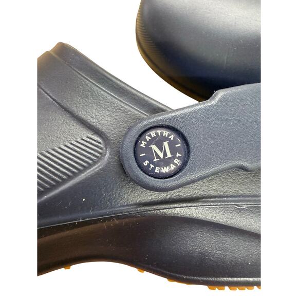 Martha Stewart Skechers Work Shoes Clogs Nevy Blue Rubber Size W8 - Picture 4 of 9
